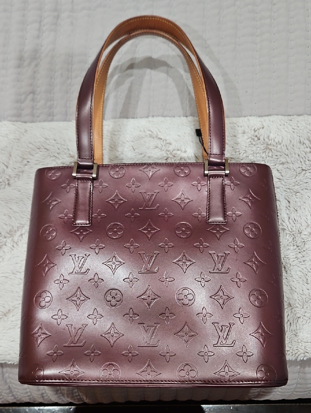 Louis Vuitton Embossed Monogram Mat Stockton Bag